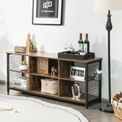 Costway 3-Tier TV Stand For TV's Up To 65'' Entertainment Media Center W/Storage Basket -Lush Living Store GUEST 5c1d745a f399 46ac befc f38142ec6feb