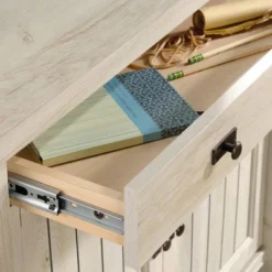 30" Costa Library Base Chalked Chestnut - Sauder -Lush Living Store GUEST 5c34d3d5 8892 4ed5 8906 7dd435b51ce8