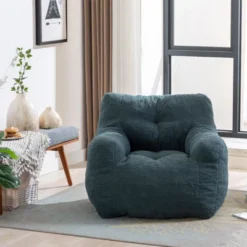 Panpan Bean Bag Chairs With Memory Foam,37" W Faux Fur Teddy Bean Bag Chair,Fluffy Lazy Sofa-The Pop Maison -Lush Living Store GUEST 5c474acb e64c 46d3 896a fd6b8bb885e8