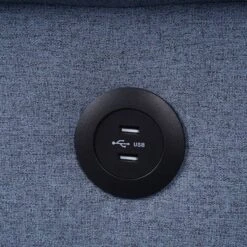 78" Nichelle Sofa Blue Fabric - Acme Furniture -Lush Living Store GUEST 5c8e7b94 a160 4ac0 aa8a 2af38c451ee7