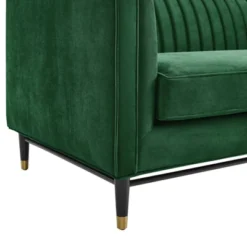 Devote Channel Tufted Performance Velvet Sofa Emerald - Modway -Lush Living Store GUEST 5d1f3bee 4453 47f0 96a7 ad51a25b21f9