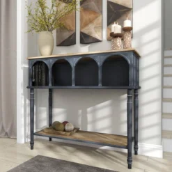Farmhouse Wood Console Table Black - Olivia & May -Lush Living Store GUEST 5d331aef 147b 4443 823a 1df7ff18ffbb