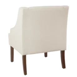 Classic Solid Swoop Arm Accent Chair - Homepop -Lush Living Store GUEST 5daeedb5 8d56 40fb 8710 f900ce5d9ca1