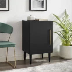 Everett Record Player Stand Matte Black - Crosley -Lush Living Store GUEST 5e31eefd 792b 4b84 98b9 c35f0ab67d79