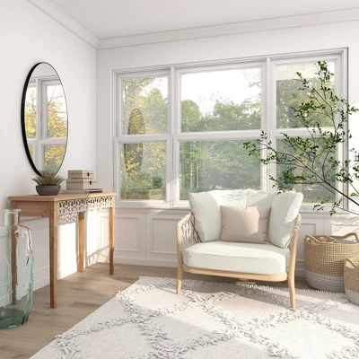 Large Farmhouse Wood Console Table Brown - Olivia & May 13 Large Farmhouse Wood Console Table Brown - Olivia & May - Image 11