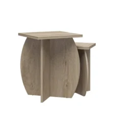 Set Of 2 Voler Nesting End Tables Light Oak - Novogratz -Lush Living Store GUEST 5e7ff469 8ffc 4528 9f69 f997bdd27488