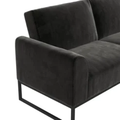 Adley Velvet Fabric Coil Futon With Metal Base - CosmoLiving By Cosmopolitan -Lush Living Store GUEST 5eb799d1 d781 404e 9570 0e02c2bc236e