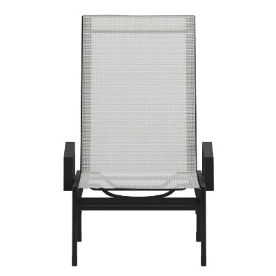 Flash Furniture Brazos Set Of 2 Adjustable Chaise Lounge Chairs With Arms, All-Weather Outdoor Five-Position Recliners 12 Flash Furniture Brazos Set Of 2 Adjustable Chaise Lounge Chairs With Arms, All-Weather Outdoor Five-Position Recliners - Image 10