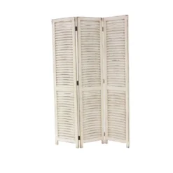 Farmhouse Wood Room Divider Screen Cream - Olivia & May -Lush Living Store GUEST 5eca0374 5565 4184 9781 f3a23f7e923d