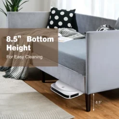 Costway Twin Daybed Upholstered Linen Wooden Sofa Bed Frame Heavy Duty Living Room Grey 16 Costway Twin Daybed Upholstered Linen Wooden Sofa Bed Frame Heavy Duty Living Room Grey -Lush Living Store GUEST 5f249a7d 8e7d 4c80 ad19 0409774def0f