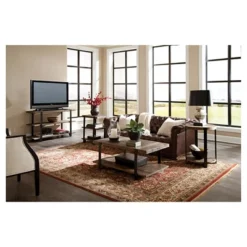 Modesto Wide TV Stand For TVs Up To 50" Brown - Alaterre Furniture -Lush Living Store GUEST 5f92fae5 e382 4952 a3f8 caa33c90949f