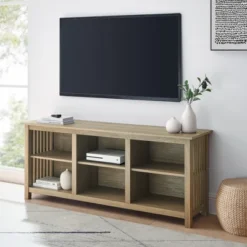 Mission Slatted Media Console TV Stand For TVs Up To 65" - Saracina Home -Lush Living Store GUEST 5f958c35 6f33 42e1 859a c93b8633dfcf