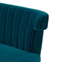 Cadmus 46" Modern Velvet Armless Loveseat With Channel-tufted Wingback For Living Room And Drawing Room| KARAT HOME -Lush Living Store GUEST 5fa5ca87 4080 40d4 9c87 65486ccde813