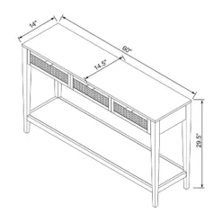 East Bluff Woven Drawer Console Table - Threshold™ Designed With Studio McGee -Lush Living Store GUEST 5fadeab1 5821 409f b35b 9dc3416e6dfc