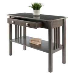 Stafford Console Hall Table Oyster Gray - Winsome -Lush Living Store GUEST 5fc7fe6f c244 4d37 922d 2189acc06451