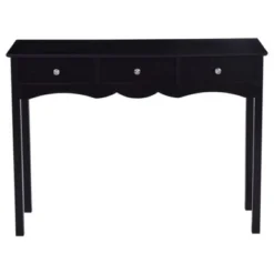 Costway Console Table Hall Table Side Table Desk Accent Table 3 Drawers Entryway Black -Lush Living Store GUEST 5ff1999c b299 42c7 9ccf 8e722e092d9a