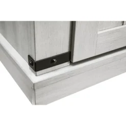 32" TV Stand For TVs Up To 40" Saw Cut Off White With Dark Walnut Desktop - Home Essentials -Lush Living Store GUEST 605665d8 e65b 4b7a 89b7 e4df02167610