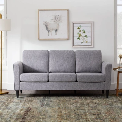Clara Upholstered Curved Arm Sofa - Brookside Home 4 Clara Upholstered Curved Arm Sofa - Brookside Home - Image 2