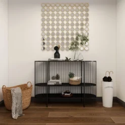 Contemporary Metal Console Table Black - Olivia & May -Lush Living Store GUEST 60739c2c 9a1e 4f8d a0dd 112dc5f26065