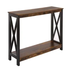 Oxford Console Table With Shelf - Breighton Home -Lush Living Store GUEST 607aaab6 cbe8 4fab 8f93 2c3d09e23b53