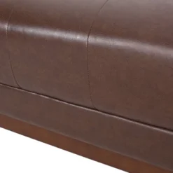 Raintree Mid Century Modern Faux Leather Tufted 3 Seater Sofa Dark Brown/Espresso - Christopher Knight Home -Lush Living Store GUEST 60a8cd83 d455 4252 8024 d6220acccc2c