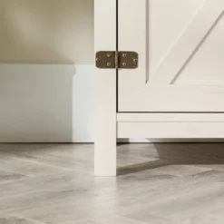 Clarabelle Rustic Industrial Barn Door TV Stand For TVs Up To 50" - Saracina Home -Lush Living Store GUEST 60d52128 a4b6 42a1 877e afd0959f2ee9