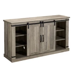 Sliding Doors Electric Fireplace TV Stand For TVs Up To 60" Antique Gray Oak - Home Essentials 23 Sliding Doors Electric Fireplace TV Stand For TVs Up To 60" Antique Gray Oak - Home Essentials -Lush Living Store GUEST 6176f150 fa69 4500 b07f ad6b5f351cf5