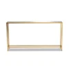 Alessa Glam Metal And Mirrored Glass Console Table Gold - Baxton Studio -Lush Living Store GUEST 617b9330 5b4f 4365 9554 b79e4a94f004