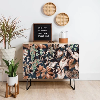 Marta Barragan Camarasa Lush Vintage Dark Jungle Credenza - Deny Designs 4 Marta Barragan Camarasa Lush Vintage Dark Jungle Credenza - Deny Designs - Image 2