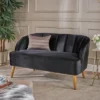 Amaia Modern New Velvet Settee - Christopher Knight Home