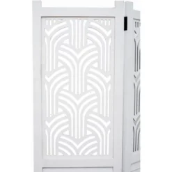 Legacy Decor Room Divider Rustic Wood W/ Decorative Cutout