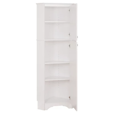 Elite Tall 2 Door Corner Storage Cabinet - Prepac 5 Elite Tall 2 Door Corner Storage Cabinet - Prepac - Image 3