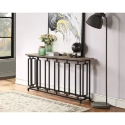 Sherwood Console Table Brown - Treasure Trove Accents -Lush Living Store GUEST 627cc1d1 593b 48f4 aeca dfe58ec6d6ce