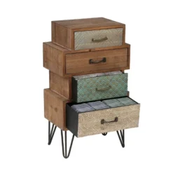 LuxenHome 4-Drawer 33" H X 18.9" W Wood Accent Chest. -Lush Living Store GUEST 628d022f 014c 452c ba6a 5101d441fb15