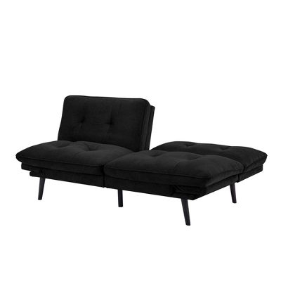 Finley Convertible Futon Sofa Bed Black - Serta 8 Finley Convertible Futon Sofa Bed Black - Serta - Image 6