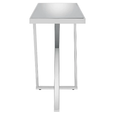 Drubeck Mirrored Rectangle Sofa Table Chrome - HOMES: Inside + Out 7 Drubeck Mirrored Rectangle Sofa Table Chrome - HOMES: Inside + Out - Image 5