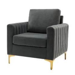 Iapygia Contemporary Tufted Wooden Upholstered Club Chair With Metal Legs For Bedroom And Living Room Club Chair | ARTFUL LIVING DESIGN 32 Iapygia Contemporary Tufted Wooden Upholstered Club Chair With Metal Legs For Bedroom And Living Room Club Chair | ARTFUL LIVING DESIGN -Lush Living Store GUEST 6377b74b 23ad 428e 9ba3 2ff60029ccd5