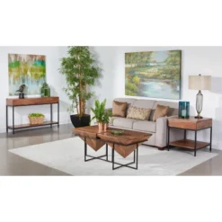 Springdale Ii Rustic 1 Drawer Side Table Natural - Treasure Trove Accents -Lush Living Store GUEST 63910fec 886f 42d4 a6e0 602aa74b8f22