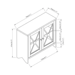 Yanga 1 Shelf Accent Cabinet Distressed Gray - MiBasics -Lush Living Store GUEST 63baca2c f953 4815 9b74 73fe0d6583cc