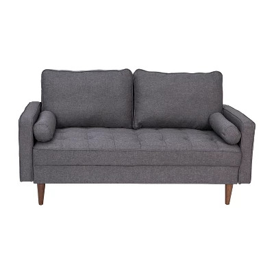 Flash Furniture Hudson Mid-Century Modern Loveseat Sofa With Tufted Upholstery & Solid Wood Legs 14 Flash Furniture Hudson Mid-Century Modern Loveseat Sofa With Tufted Upholstery & Solid Wood Legs - Image 12