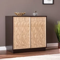 Sunel Anywhere Accent Cabinet Brown/Cream - Aiden Lane -Lush Living Store GUEST 63fc93d3 89a2 49ef 9fe0 a0268556b563