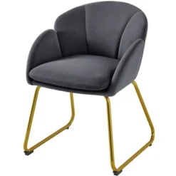 Yaheetech Velvet Armchair Accent Chair With Metal Legs For Living Room/Bedroom 24 Yaheetech Velvet Armchair Accent Chair With Metal Legs For Living Room/Bedroom -Lush Living Store GUEST 64087f72 007f 433a 84e0 3eeb63295ecc