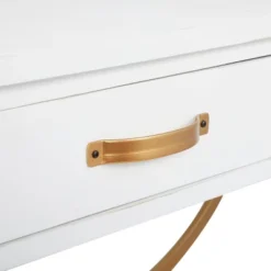 Contemporary Pine Console Table White - Olivia & May -Lush Living Store GUEST 6494e0a2 e104 4c3d 9c69 79211fc6e53f