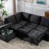 L-Shape Sleeper Sectional Sofa, Sofa Bed With Storage Ottoman & USB Charge-ModernLuxe 2 L-Shape Sleeper Sectional Sofa, Sofa Bed With Storage Ottoman & USB Charge-ModernLuxe -Lush Living Store GUEST 64e0a978 33d0 49f2 9ab1 c0559560a8f0