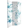 Oriental Furniture 6' Tall Double Sided Pure Leaves Canvas Room Divider Light Blue -Lush Living Store GUEST 65102632 723d 4eb8 b5a2 ac895b682716