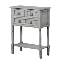 Kendra 3 Drawer Hall Table With Shelf - Breighton Home -Lush Living Store GUEST 653b0275 2b65 4971 a319 1f010b7d969f