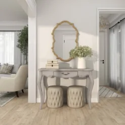 Farmhouse Vintage Console Table White - Olivia & May -Lush Living Store GUEST 654429a4 7990 4ca7 8689 d6f695f1b220