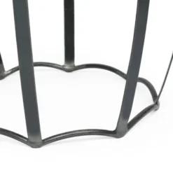 Wiers Modern Industrial Handcrafted Mango Wood Side Table Gray/Black - Christopher Knight Home -Lush Living Store GUEST 654c12a9 fd92 4390 8cfb 6f73106be8cf