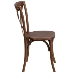 Merrick Lane Davisburg Stackable Wooden Cross Back Bistro Dining Chair -Lush Living Store GUEST 657d5c23 9a12 416d bcf6 caf662d2fd2c