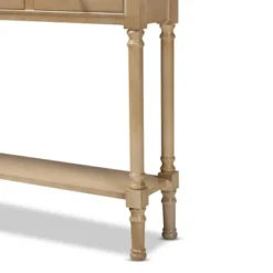 3 Drawer Calvin Wood Entryway Console Table - Baxton Studio -Lush Living Store GUEST 65cfa36e 4d79 4b25 b96f 861b4ba6e59d